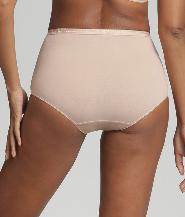 Playtex® Pacco da 2 slip vita alta beige Cotone Bio
