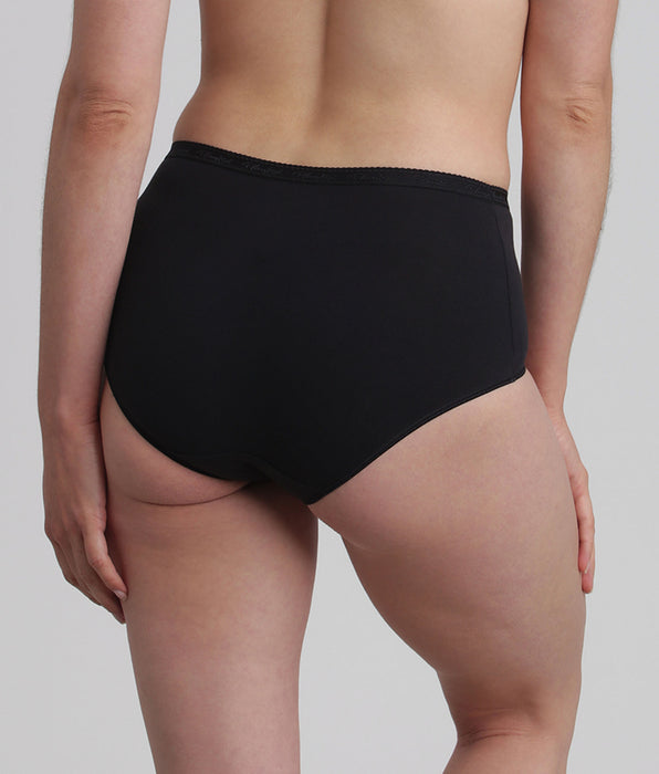 Playtex® Pacco da 3 slip maxi neri Cotone Bio