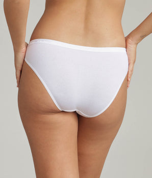 Pacco da 2 slip sgambati bianchi Cotone Bio