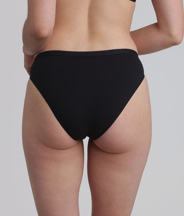 Playtex® Pacco da 2 slip sgambati neri Cotone Bio