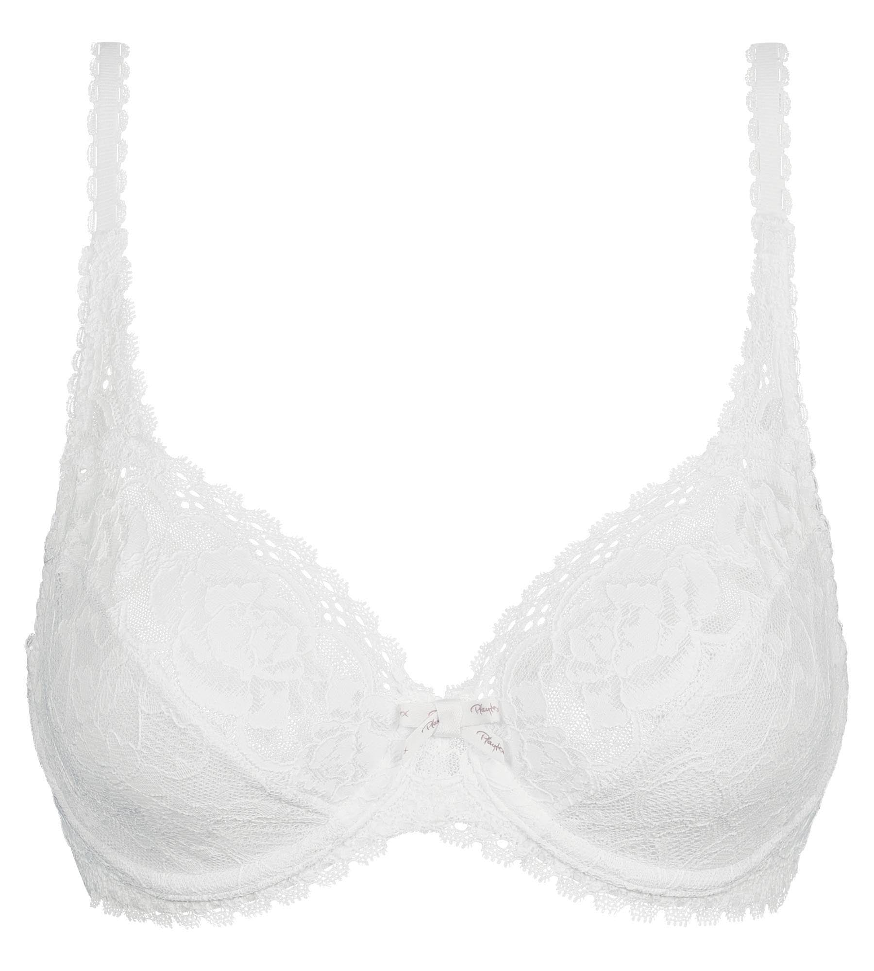 Reggiseno con ferretto bianco Flowery Lace Riciclato Playtex®