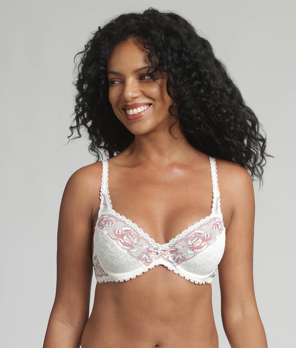 Playtex® Reggiseno con ferretto avorio fiorito Flowery Lace Riciclato