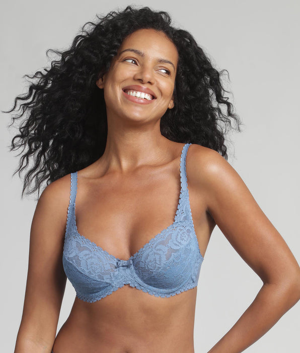 Playtex® Reggiseno con ferretto blu oceano Flowery Lace Riciclato