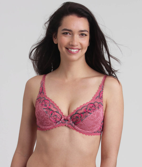 Playtex® Reggiseno con ferretto rosa floreale Flowery Lace Riciclato