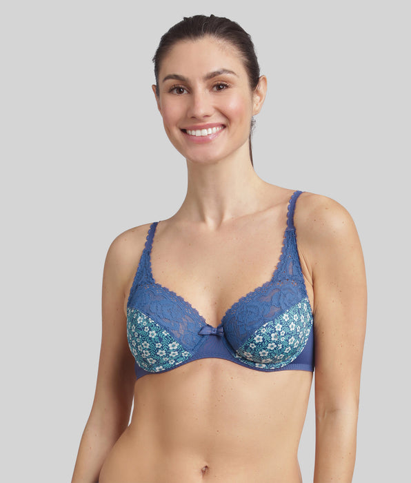 Playtex Reggiseno Femminile con Ferretto Flowery Lace Recycled Donna x1, Bianco, 34/3B Playtex Reggiseno Femminile con Ferretto Flowery Lace Recycled Donna x1, Bianco, 34/3B