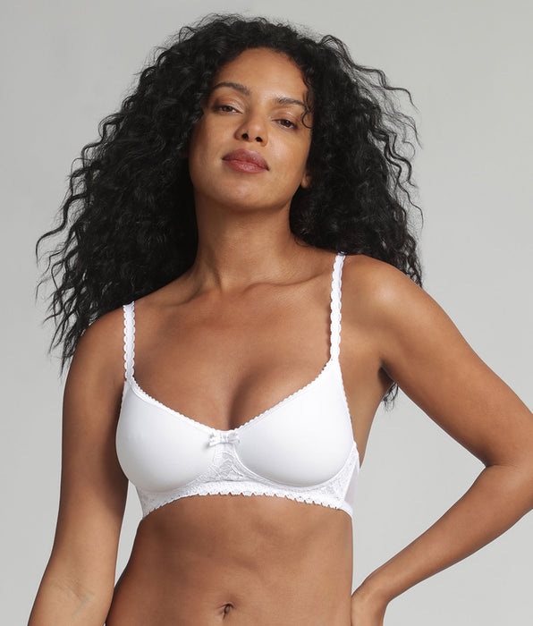 Playtex® Reggiseno spacer senza ferretto Bianco Flowery Lace Riciclato