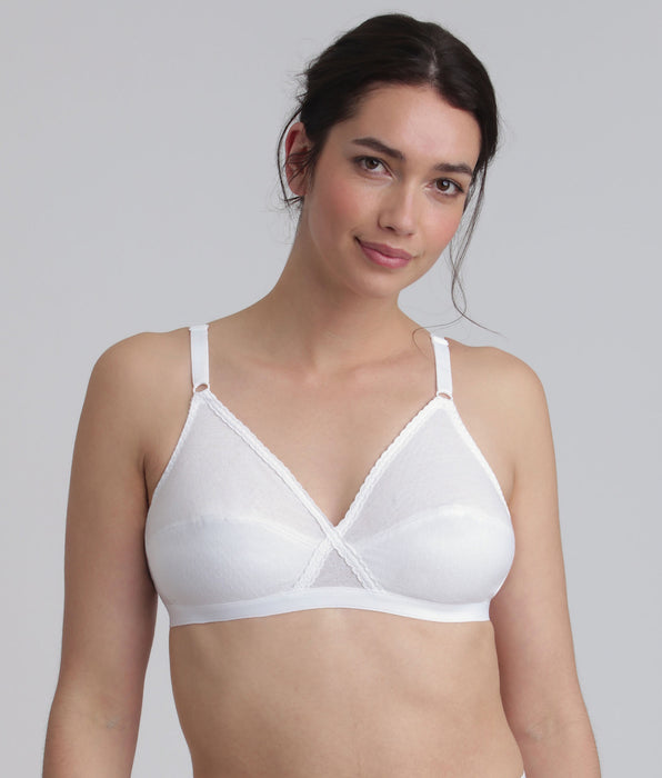 Playtex® Reggiseno senza ferretto bianco Essential Support Coton