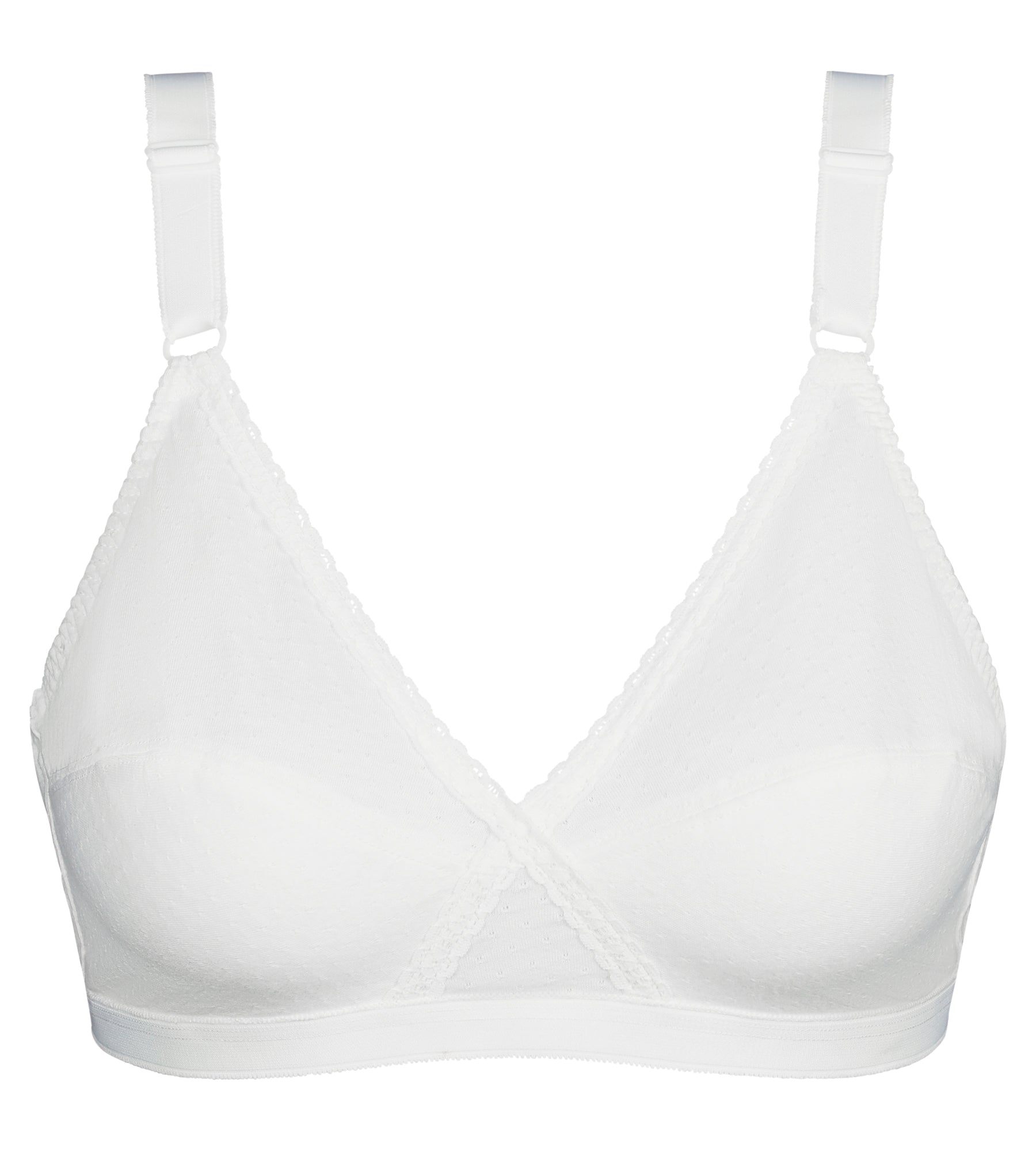 Playtex Reggiseno Basic Support Senza Ferretto in Microfibra Liscia Art. P00BD (40 C - IT 6 C, Bianco Playtex Reggiseno Basic Support Senza Ferretto in Microfibra Liscia Art. P00BD (40 C - IT 6 C, Bianco