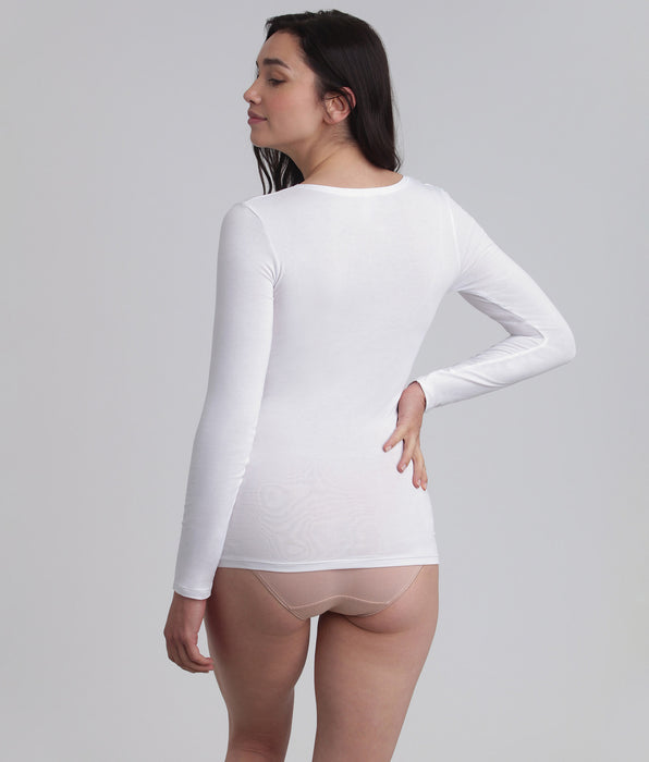 Playtex® Maglietta maniche lunghe bianca Thermal Tech