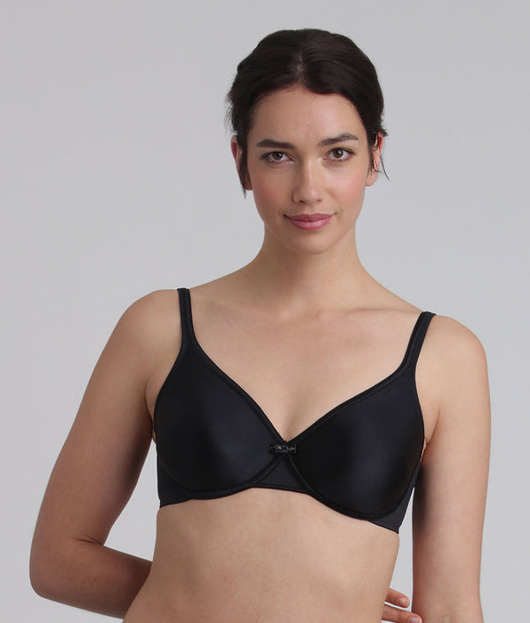 Playtex® Reggiseno con ferretto nero Satiny Micro Support