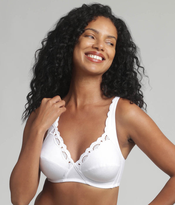 Playtex® Reggiseno senza ferretto bianco Cotton Support